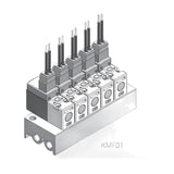 KCC KMF0100 Manifold Block for KT100 Solenoid Valves (2-20 Stations)