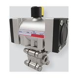 KCC KX350-3PCS-V355 High Pressure Pneumatic Ball Valve (Full Bore)