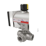 KCC KX350-3WAY Pneumatic Ball Valve (3-Way Reduced Bore, 1/4-2")