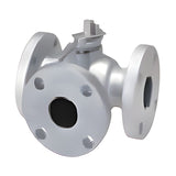 KITZ 10K Cast Iron 3-Way L-Port Ball Valve (10FCTB2L, 10FCTR2L)