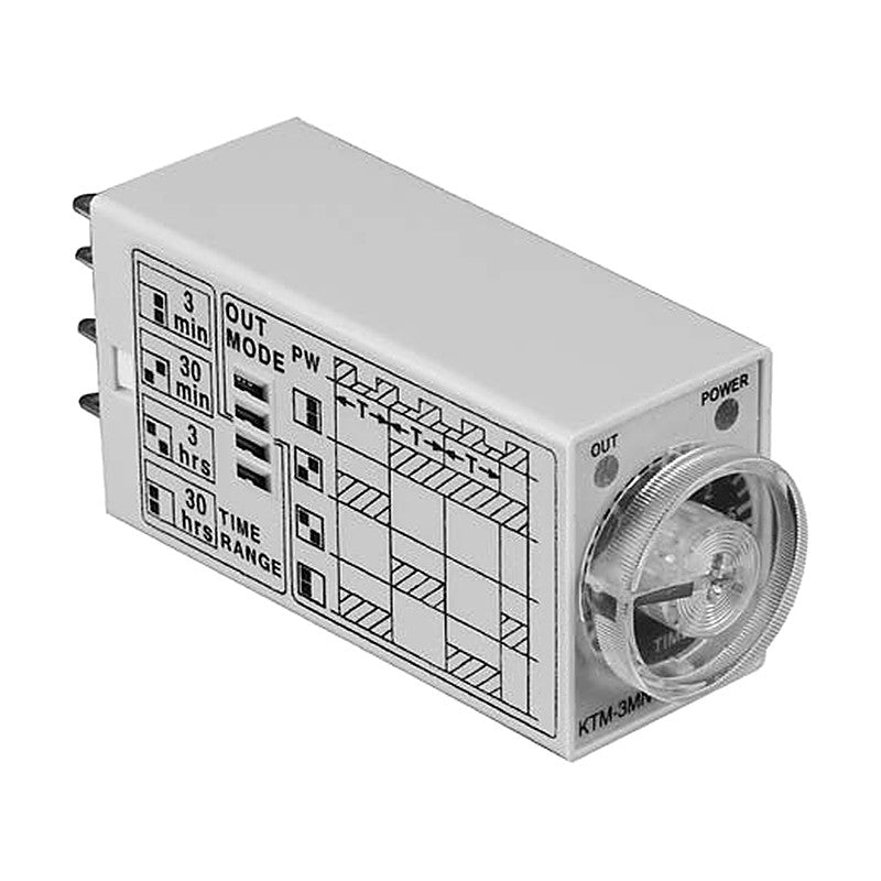KOINO KTM-3MN Multi-Mode Timing Relays (1.2 s-60 h, 14-pin)