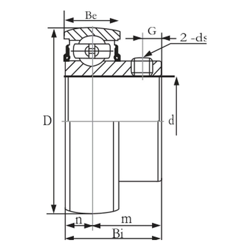 KYK SB 200 Insert Ball Bearings (Narrow, Set Screw)