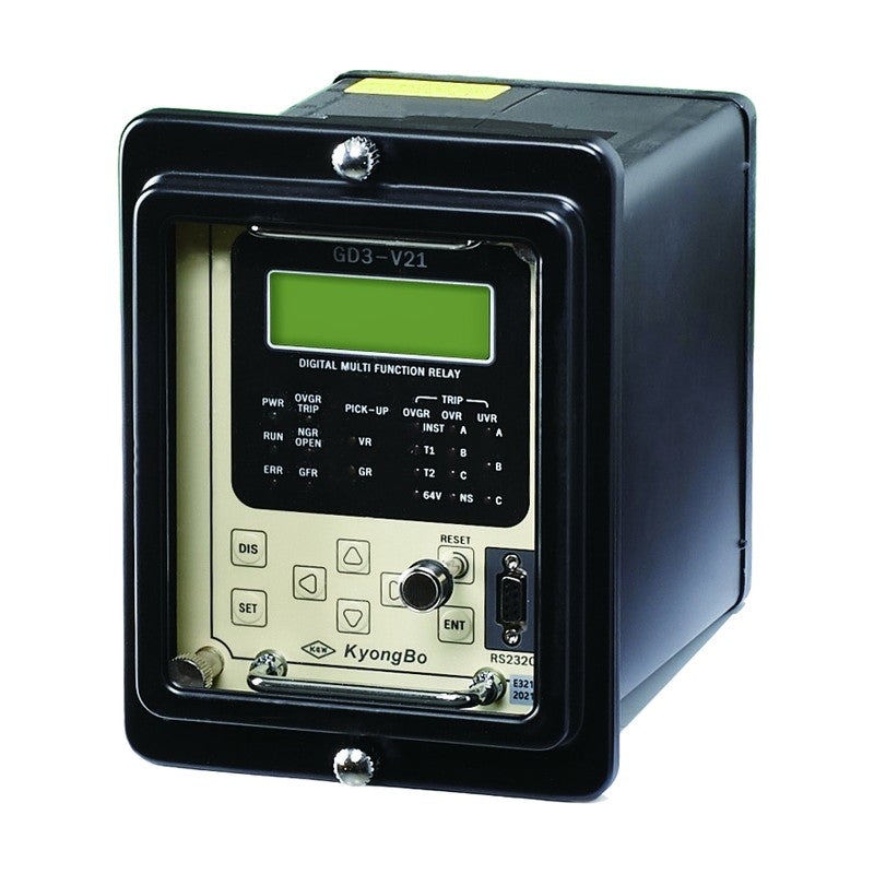 Kyongbo Electric Digital Over / Under / Negative Sequence / Ground Over Voltage Relay GD3-V21 (59, 27, 47, 64, 64V, NGR OPEN, GFR)