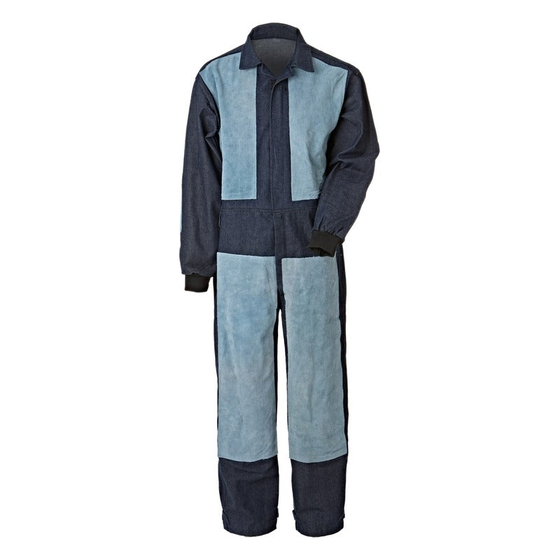 Kyungdo Trading KD-014 Denim Leather-Reinforced Blasting Coverall
