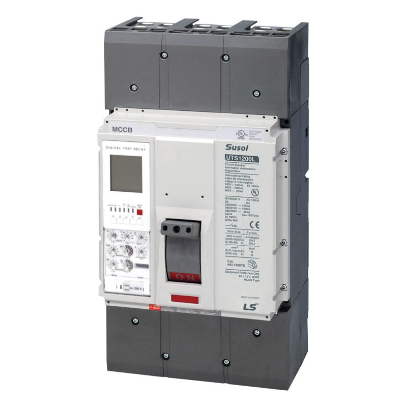 LS Electric Susol UTS1200 UL 489 MCCB (800-1200 A, digital OCR)