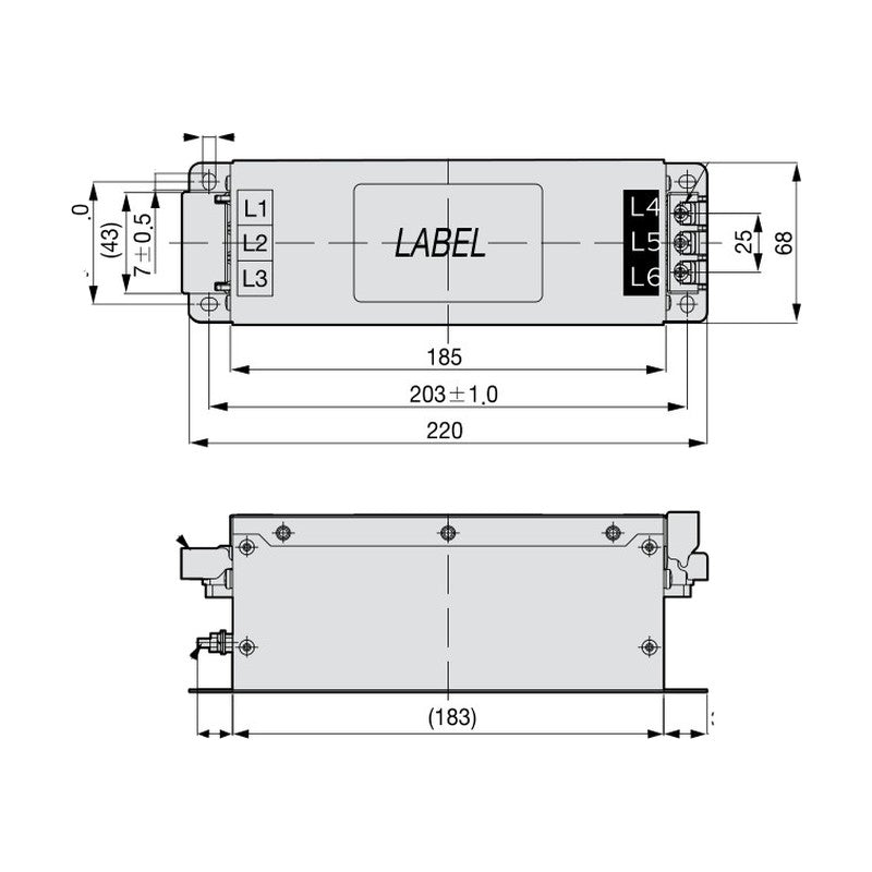 LS Electric Xmotion Servo Drive Noise Filters (APCS-TB6)