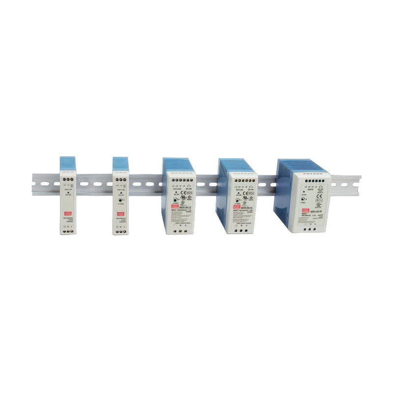 MEAN WELL MDR Series Ultra Slim DIN Rail Power Supply (10-100W)