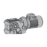 Motovario BA Aluminium Helical Bevel Gearmotors (BA42-BA73, 0.09-4 kW)