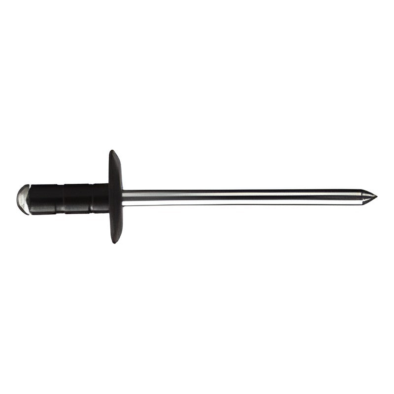 Myunghwa Metal Aluminium Blind Rivet, Black Large Flange (Ø4-4.8 mm)