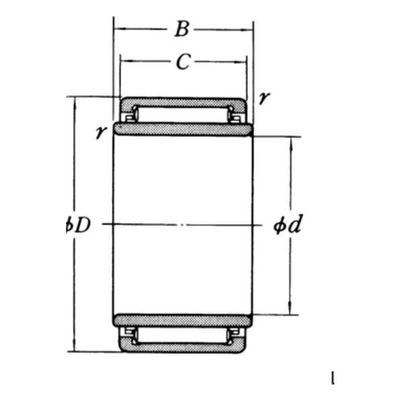 NSK LM Solid Needle Roller Bearings with Inner Ring (d 6-45 mm)