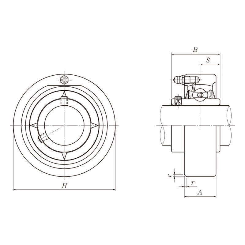 NTN UCCX Cartridge Units, Cast Housing