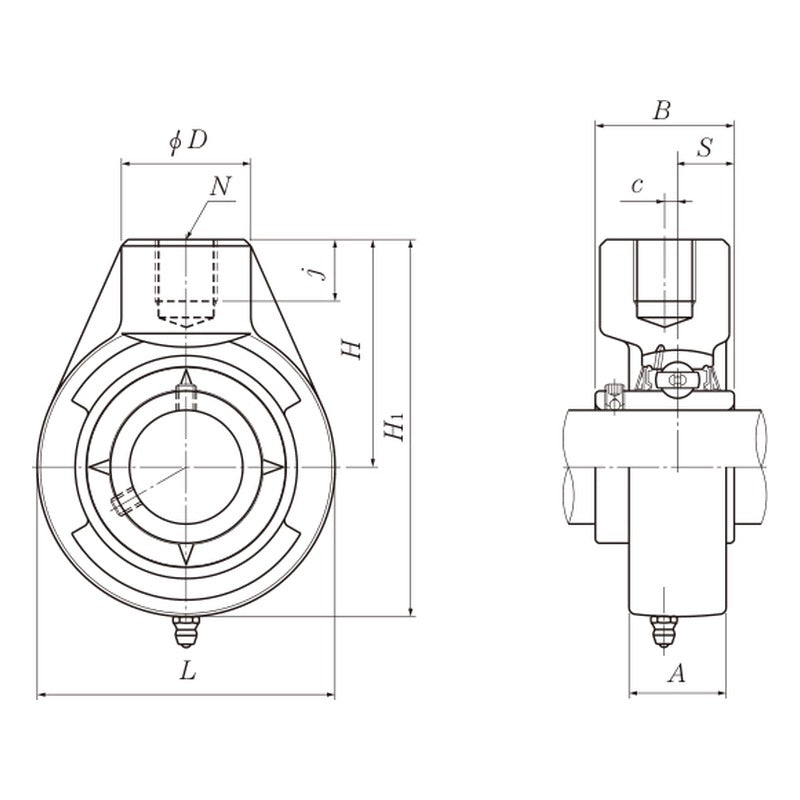 NTN UCHB2 Hanger Units, Cast Housing