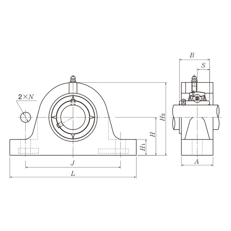 NTN UCIPG3 Thick Pillow Block Units (Steel Series)