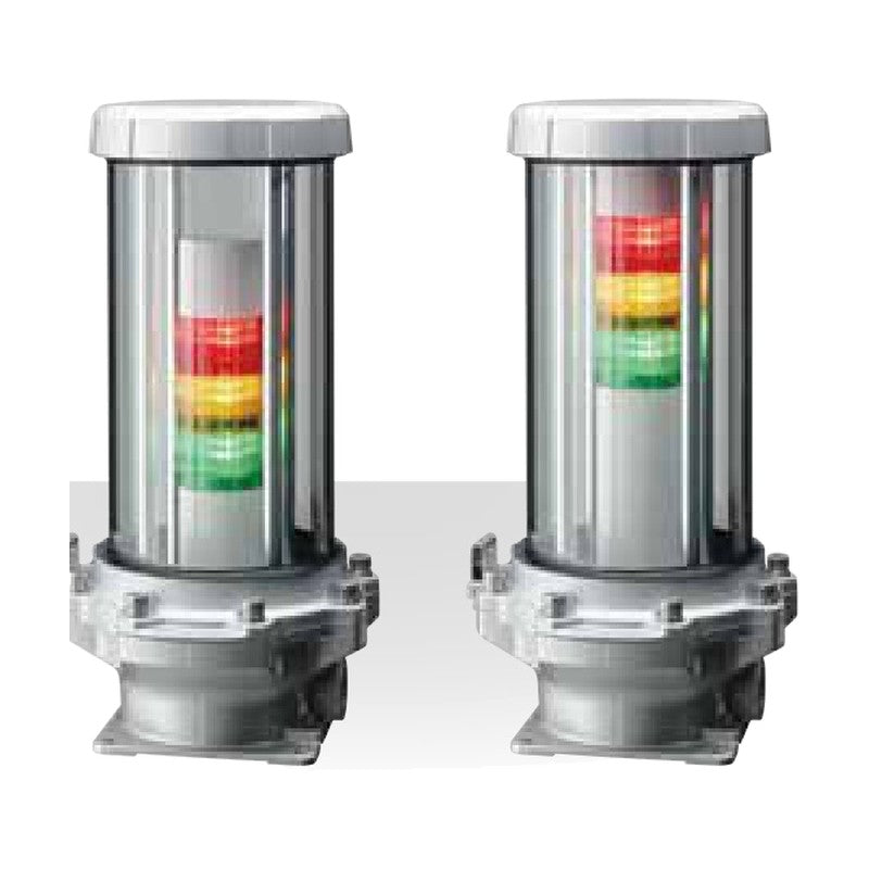 PATLITE EDLR Signal Tower in Glass Enclosure, 3 Tiers