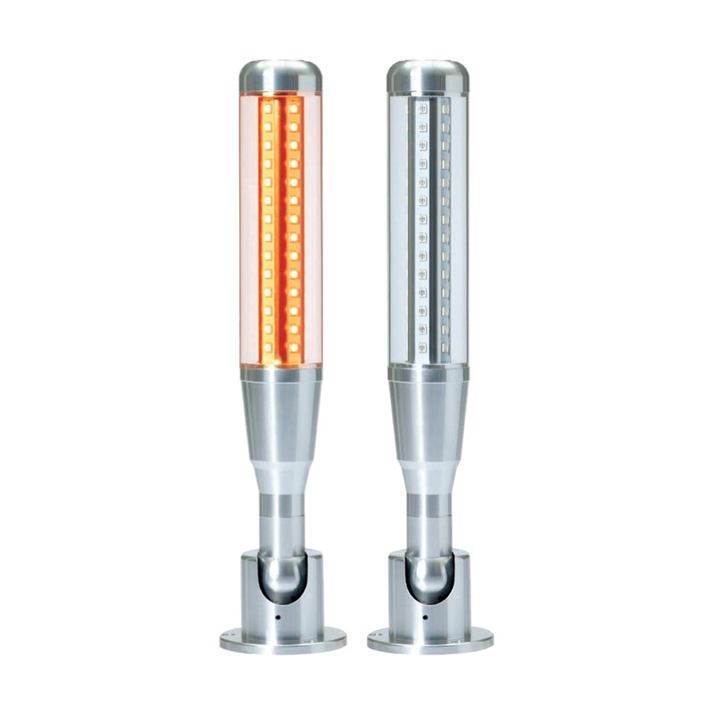 Qlight ETA50MCL Ø50mm Single-Layer Multi-Color LED Tower Light, Transparent Globe