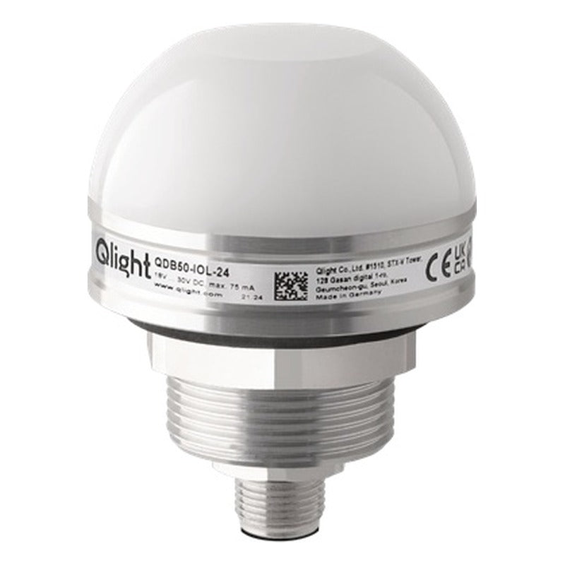 Qlight QDB50-IOL Ø50mm Multi-Color Programmable LED Signal Beacon with IO-Link
