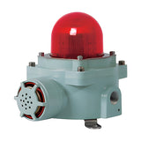 Qlight QNEB Flameproof and Intrinsically Safe LED Beacon with Siren Buzzer, 100 dB, Ø82 mm