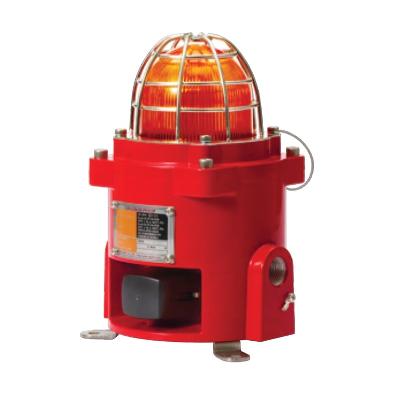 Qlight QNES-CR Explosion-Proof LED Beacon and Sounder, Cold Resistant to -52 °C, 110 dB