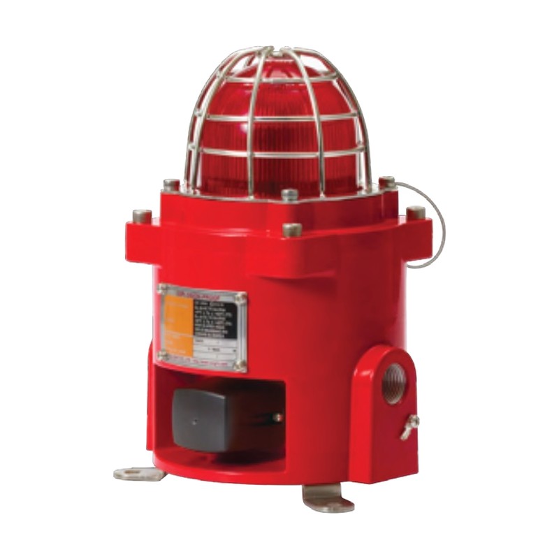 Qlight QNES Explosion-Proof LED Beacon and Electronic Sounder, 110 dB, Ø92 mm