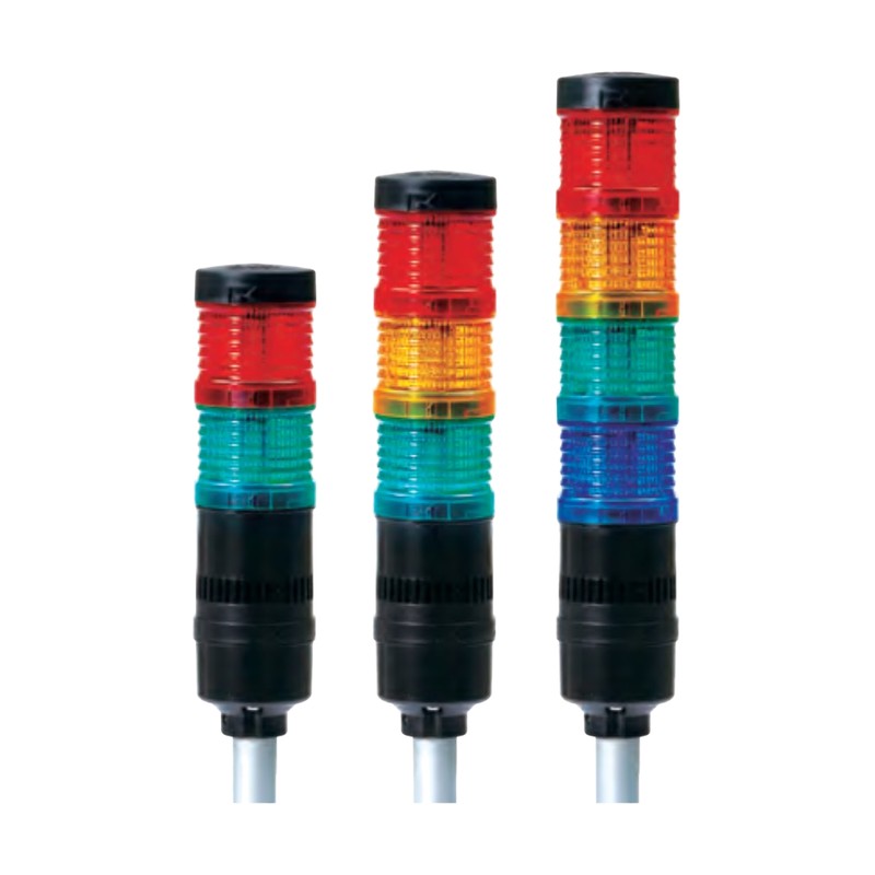 Qlight QT50L-BZ Ø50 Modular Multi-Functional LED Tower Light, Pole Mount with Buzzer