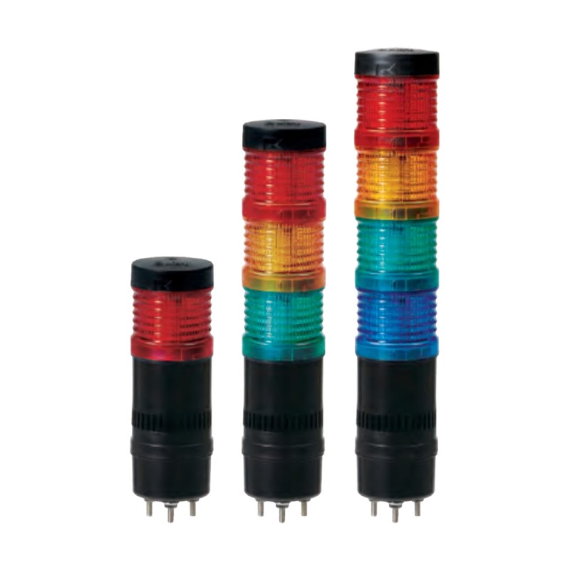 Qlight QT50ML-BZ Ø50 Modular Multi-Functional LED Tower Light, Direct Mount with Buzzer