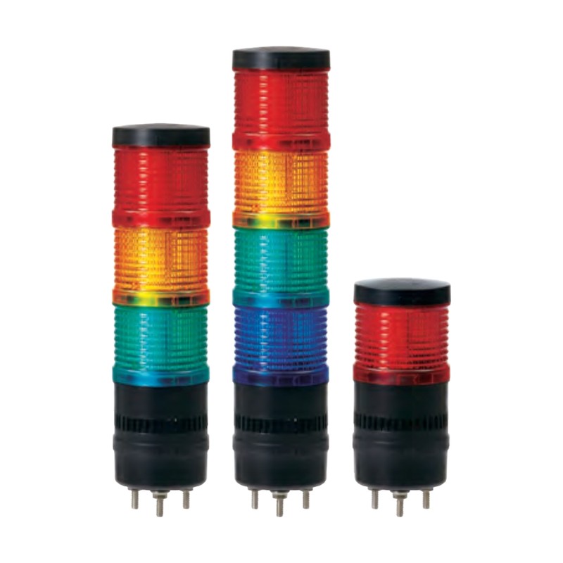 Qlight QT70ML-BZ Ø70 Modular Multi-Functional LED Tower Light, Direct Mount with Buzzer