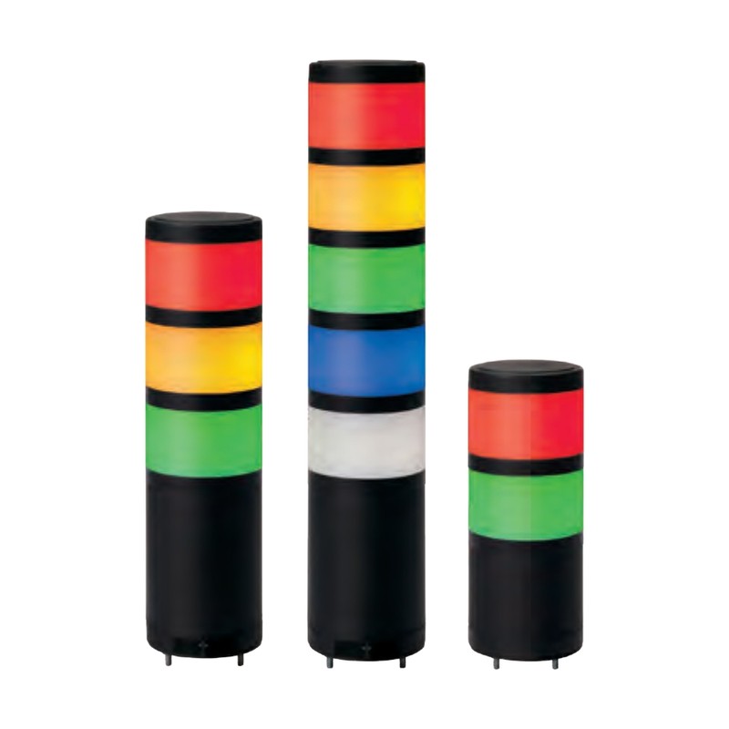 Qlight QTR70ML / QTRA70ML Ø70mm Modular LED Steady/Flashing Tower Light, Direct mount