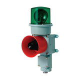 Qlight SED Bulb Revolving Beacon with Electronic Sounder, Ø125 mm, 114 dB, Wall Mount