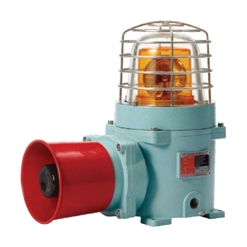 Qlight SESALR-TI Telephone-Initiated Explosion-Proof LED Revolving Beacon with Sounder, 118 dB