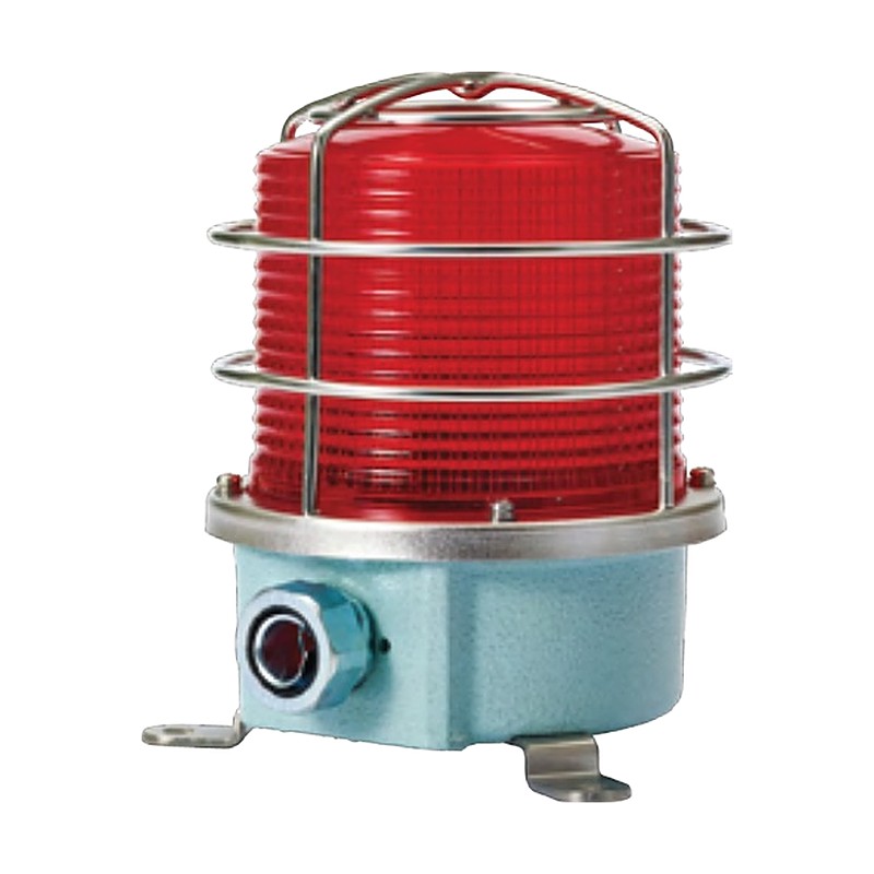 Qlight SH1L LED Steady/Flashing Signal Beacon, Ø125 mm, for Vessels and Heavy Industry