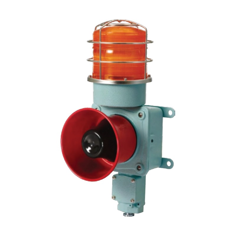 Qlight SMDL LED Steady/Flashing Beacon with Electronic Sounder, Ø150 mm, 120 dB, Wall Mount