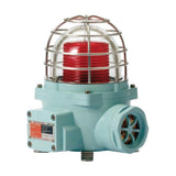 Qlight SNESL Explosion-Proof LED Steady/Flashing Beacon with Siren Buzzer, Ø130 mm