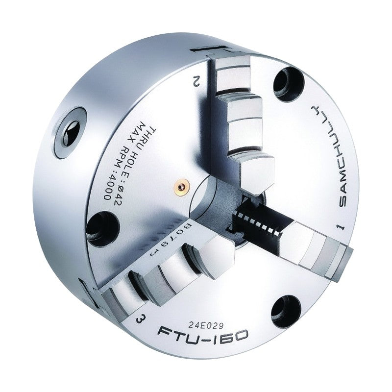 Samchully Standard Front-Mounting Scroll Chuck FTU (Hard Jaws)