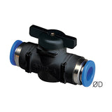 Sangah BUC Union Straight Ball Valve, One-Touch Fitting, Inch Tube