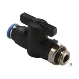 Sangah GBC-G Ball Valve, Straight, One-Touch, Metric Tube, G (PF) Thread