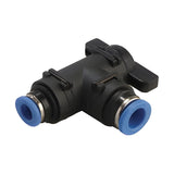 Sangah GBLG Ball Valve, One-Touch Reducing Union Elbow, Metric Tube