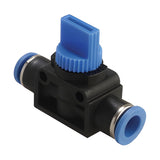 Sangah GHVFF Hand Valve, One-Touch Union Straight, Metric Tube