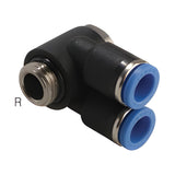 Sangah GPA-G Double Branch A, One-Touch Fitting, Metric Tube, G (PF) Thread