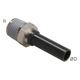 Sangah GPCJ Plug-In Male Connector, One-Touch Fitting, Metric Tube, R (PT) Thread