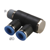 Sangah GPH(D2) Double Universal Elbow (Banjo), Metric Tube, R (PT) Thread