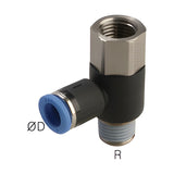 Sangah GPHF Female Banjo, One-Touch Fitting, Metric Tube, R (PT) / Rc Thread