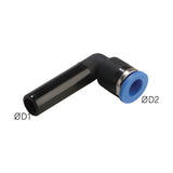 Sangah GPLGJ Plug-In Reducer Elbow, One-Touch Fitting, Metric Tube