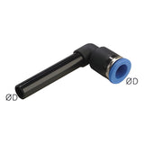 Sangah GPLLJ Plug-In Extended Elbow, One-Touch Fitting, Metric Tube