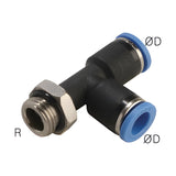 Sangah GPST-G(L) Male Run Tee, One-Touch Fitting, Metric Tube, G (PF) Thread