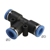 Sangah GPUT Union Tee, One-Touch Fitting, Metric Tube