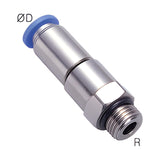 Sangah NHRC-G High Rotary Joint, Straight, Metric Tube, G (PF) Thread