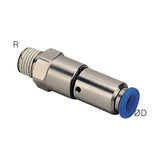 Sangah NHRC High-Speed Rotary Joint, Straight, Metric Tube, R (PT) Thread