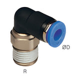 Sangah NRL Elbow Rotary Joint, One-Touch, Inch Tube, NPT Thread