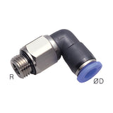 Sangah NRL-G Rotary Joint, Elbow, Metric Tube, G (PF) Thread