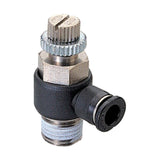 Sangah NSE-C Compact Mini Elbow Speed Controller, Inch Tube, M / R Thread